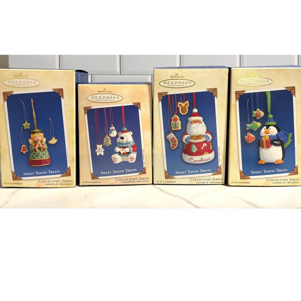 Hallmark Keepsake Sweet Tooth Treats Ornaments 2002-2005 Collector's Series Lot